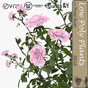 bush roses 003 3d 3ds