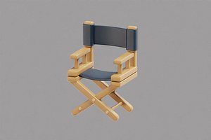 3D Director Chair model