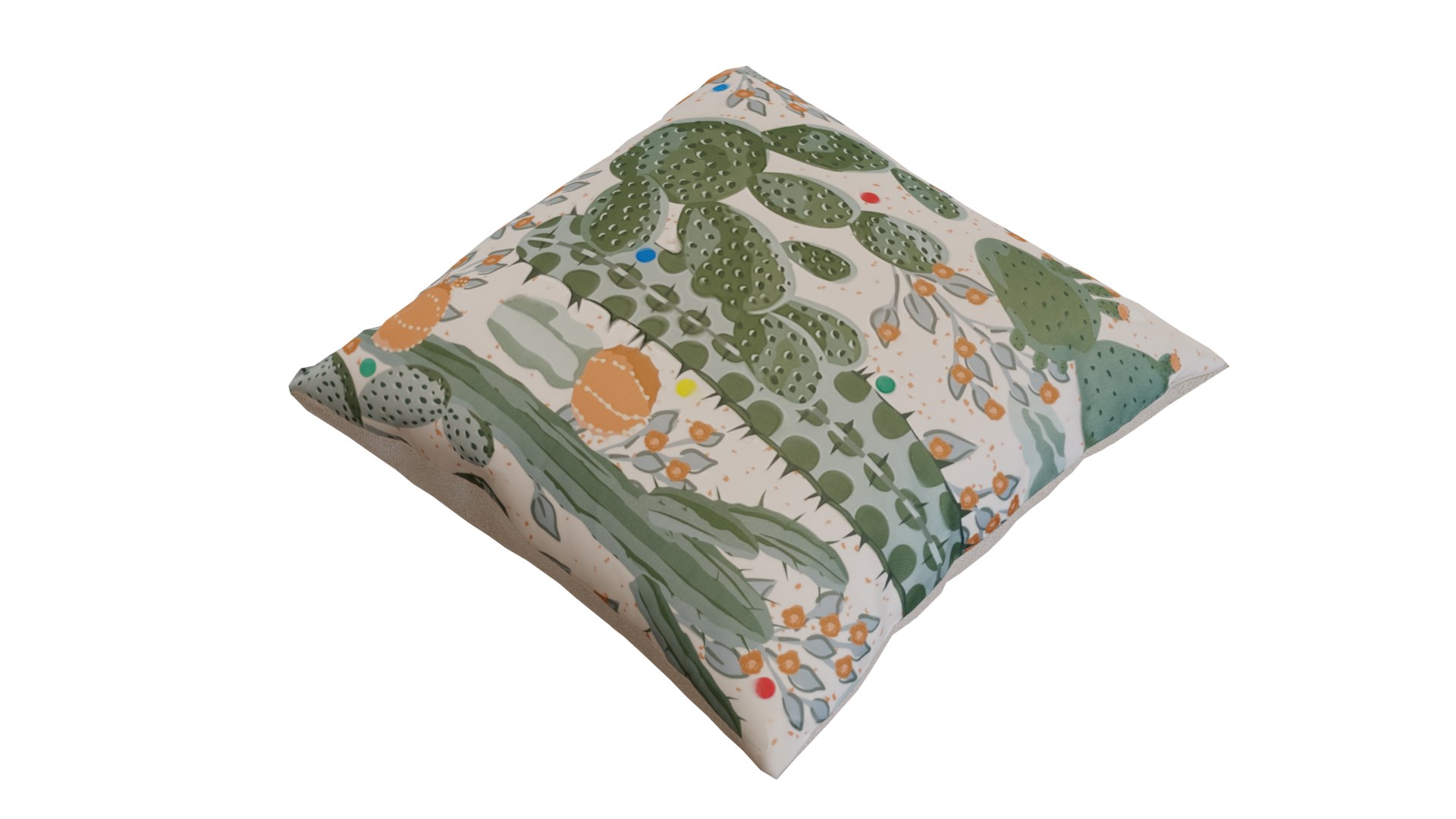 2 Types Of Cushion Set 3D Model - TurboSquid 1853159