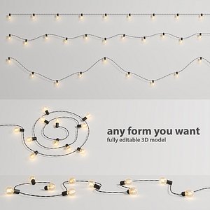 Editable Garland Lights Set 2