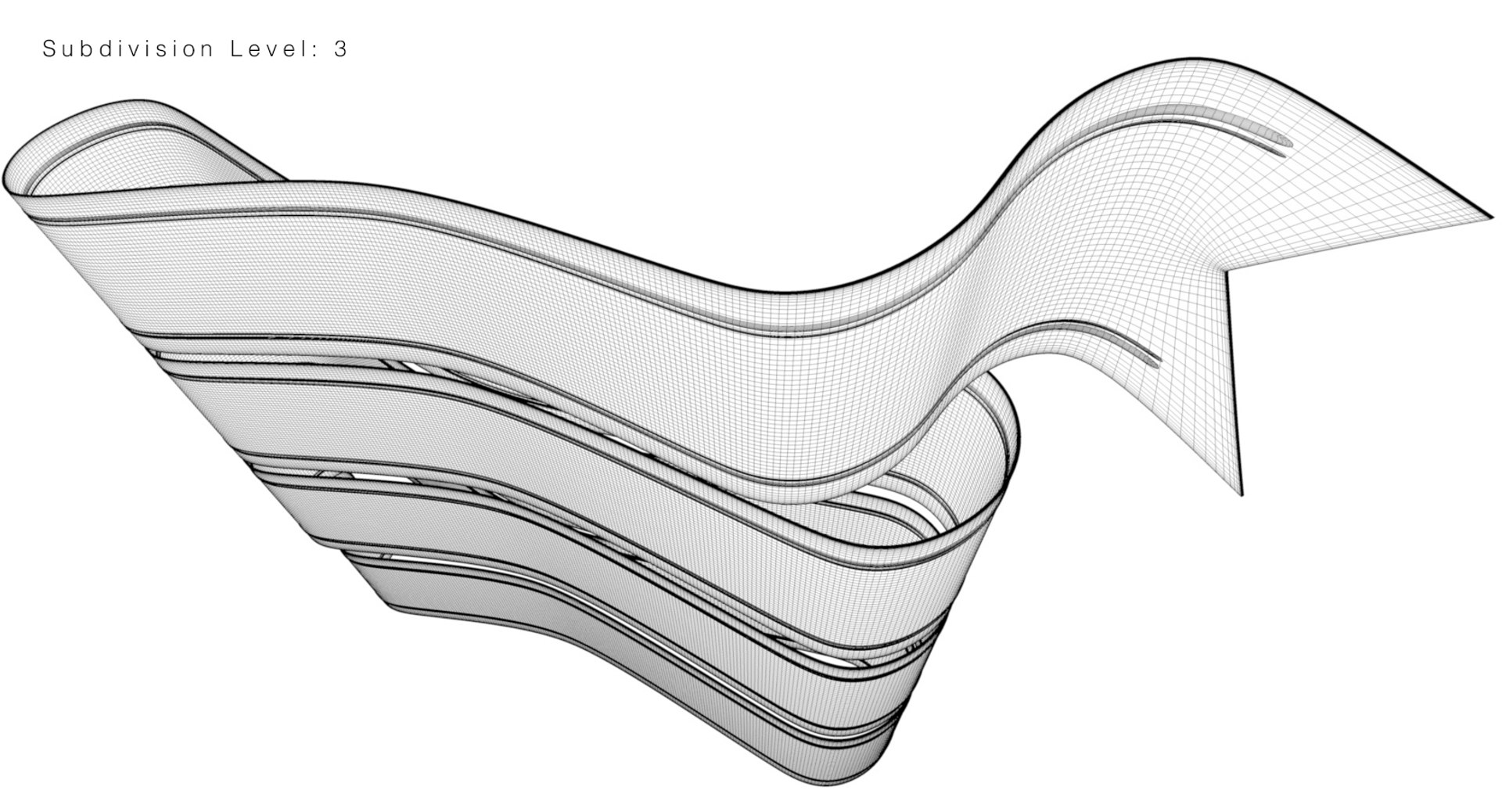 3D Floating Ribbon Lines - TurboSquid 1327904