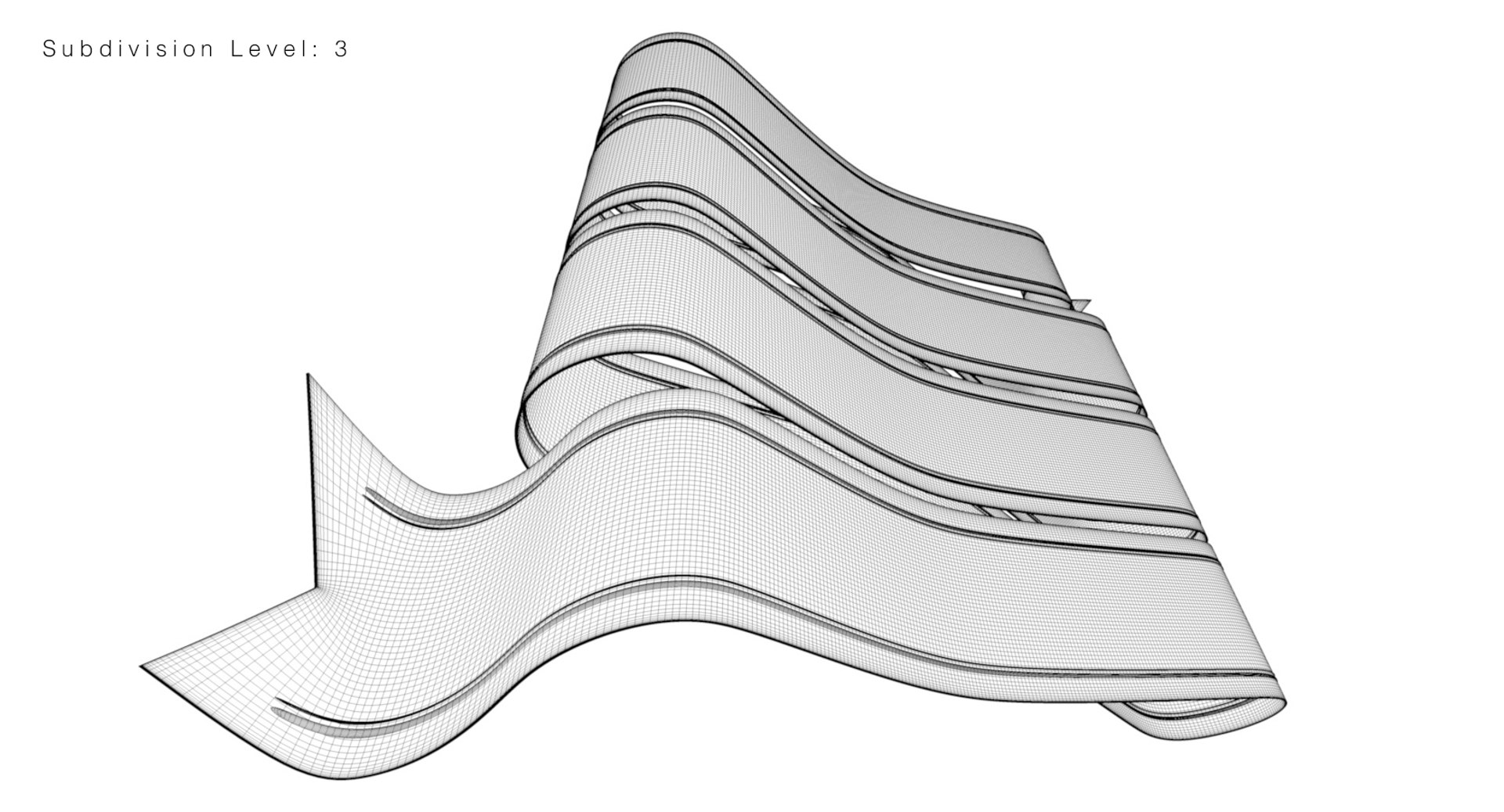 3D Floating Ribbon Lines - TurboSquid 1327904