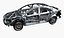 3D electric car chassis model