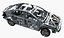 3D electric car chassis model
