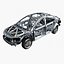 3D electric car chassis model