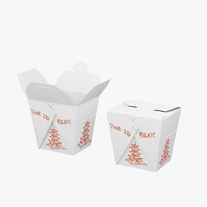3D Chinese Takeout Box