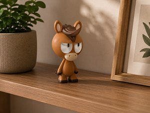 Cute StylizedCartoon Horse - 3D Printable figure 3D model