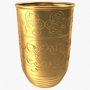 golden cup 3D model