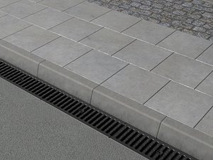 Modular Sidewalk Pavement And Road Drainage System