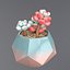 3D Flower in a pot succulent