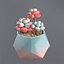 3D Flower in a pot succulent