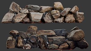 Stacked Natural Rocks Scan