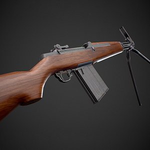 beretta bm 59 rifle 3D model