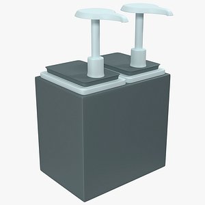 3d condiment dispenser 4 pumps