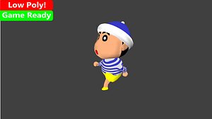 shin chans winter rigged 3d model