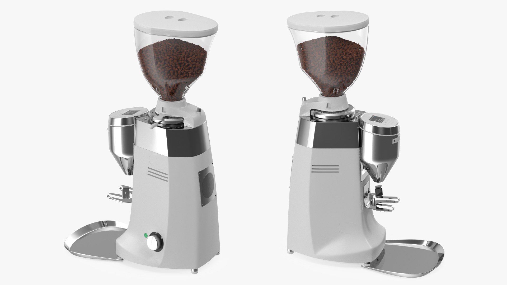 Automatic Grinder with Coffee Beans 3D model preview