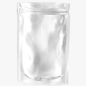 3D Transparent Plastic Bag Zipper 200 g Open