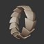 Desert Fang Ring - Futuristic Sci-Fi Modular Jewelry 3D Print 20