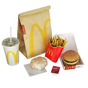 3D McDonalds Meal