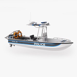Police Patrol Motor Boat