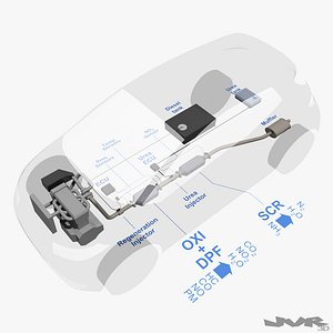 3d obj diesel exhaust - urea