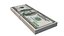 financial bank dollar bills 3D model
