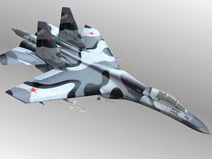 STL file Sukhoi Su-27 Flanker 🛩️・3D printer design to download