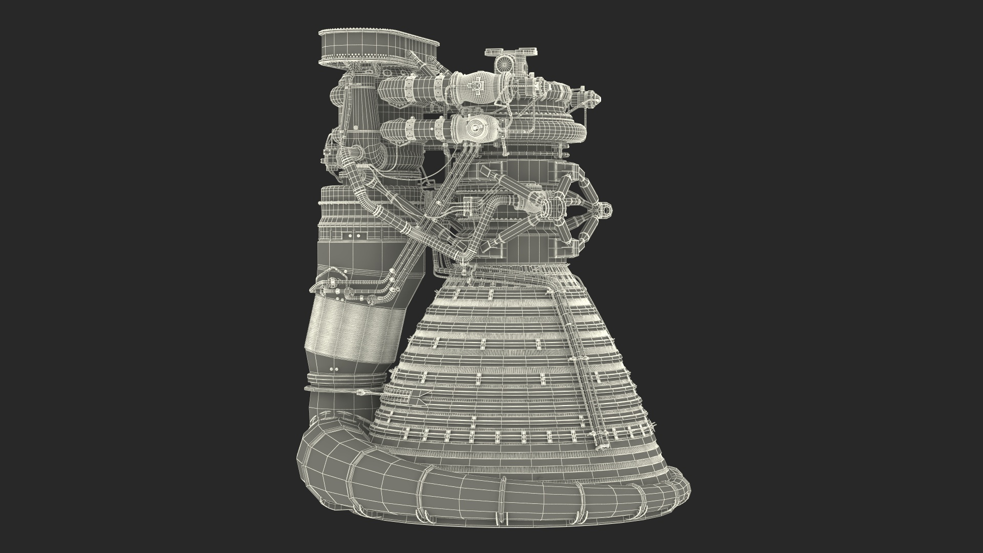 Rocket Engine F-1 3D - TurboSquid 2275915