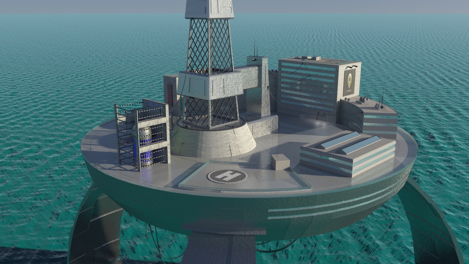 Oil Platform Obj