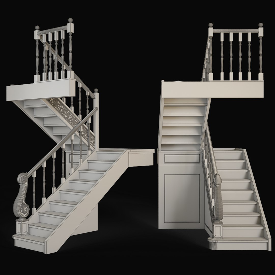 Step Staircase Architectural 3D Model - TurboSquid 1471063