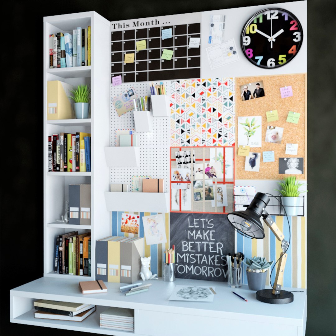 Office Desktop 3d Model