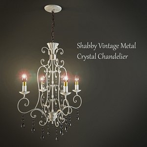 metal crystal 3d model