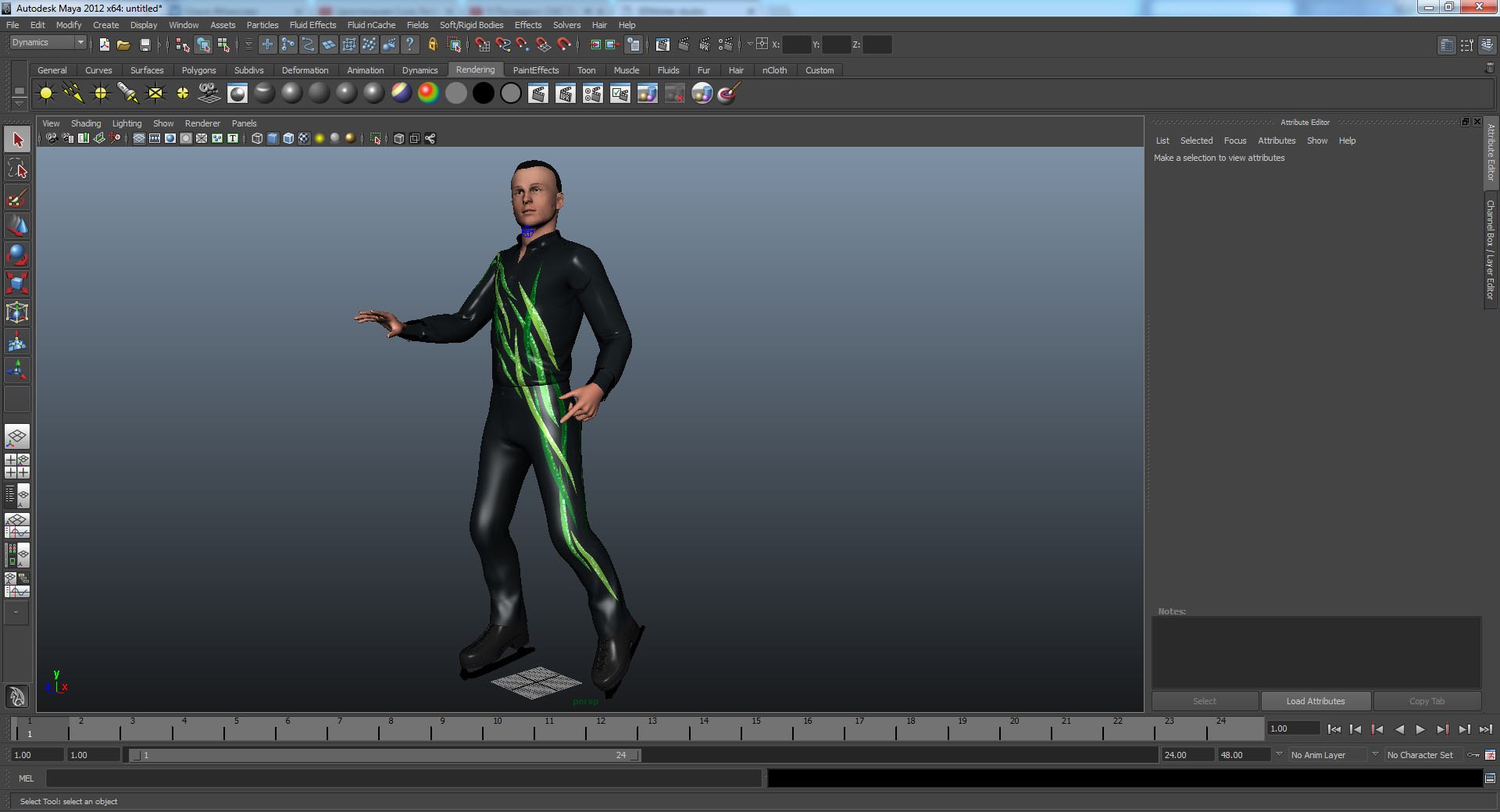 Male figure skater rigged model - TurboSquid 1157388