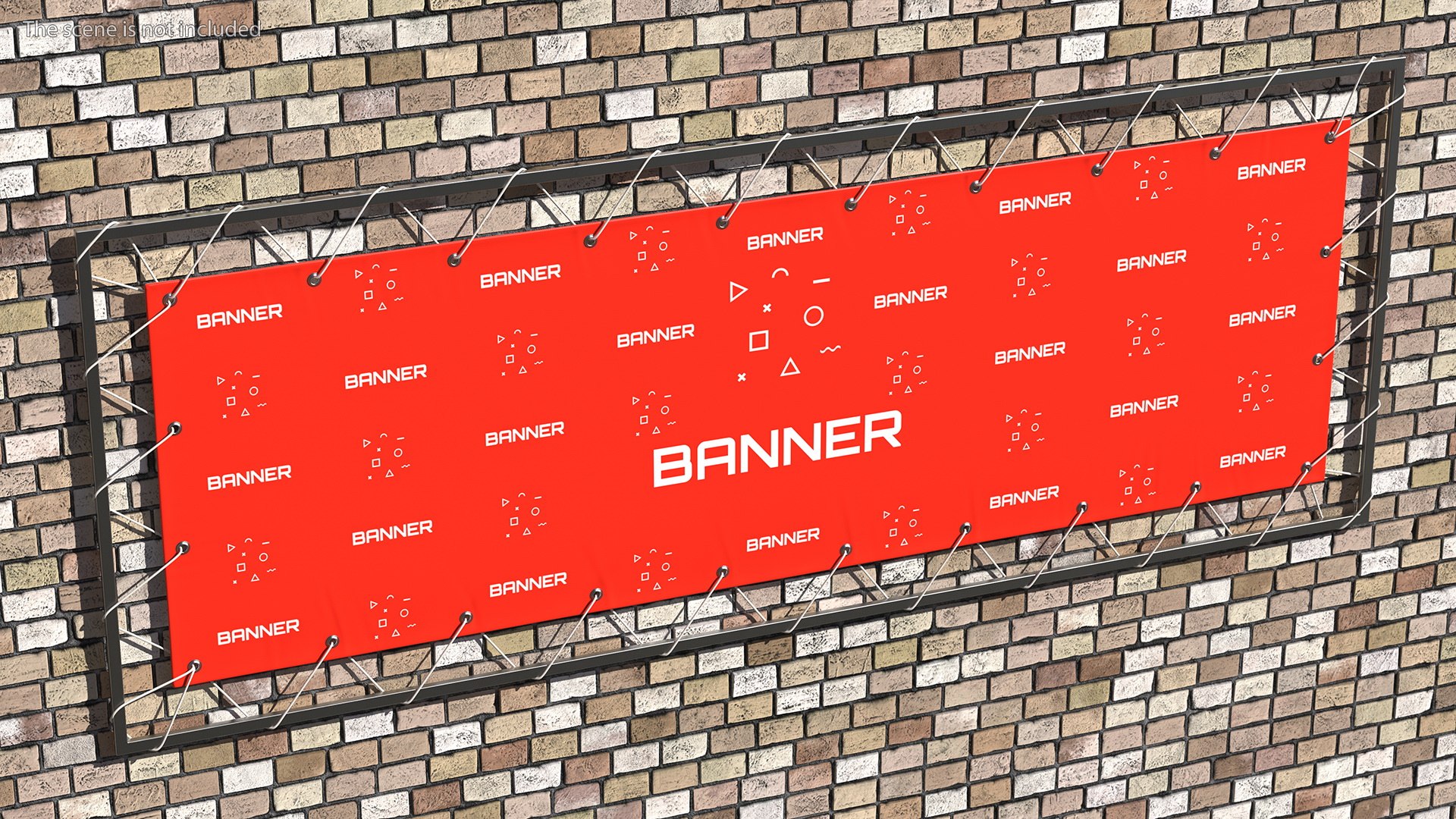 3D Model Advertising PVC Banner With Eyelets 1m X 3m - TurboSquid 1862490
