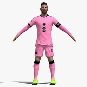 T-Pose Lionel Messi Inter Miami 24-25 3D model