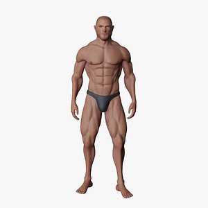 Human Body - Ripped Male 3D