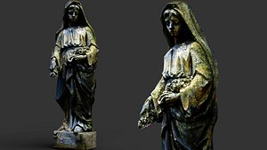 3D cathedral monument middle ages stone ruins PBR photogrammetry