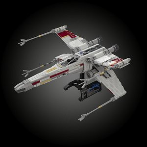 3D lego x-wing starfighter