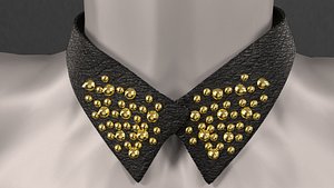 Collar accessory w spikes 3D model