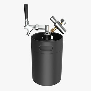 3D Pressurized Keg System 01 model