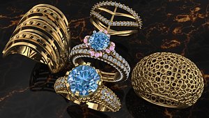 Fashion-Beauty Rings For Gifts, wadding, Daily Use