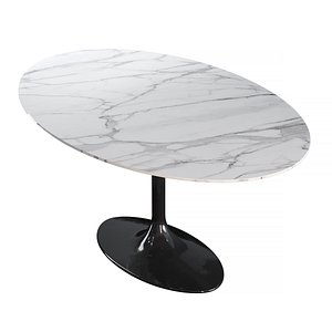 dining table pearl white model