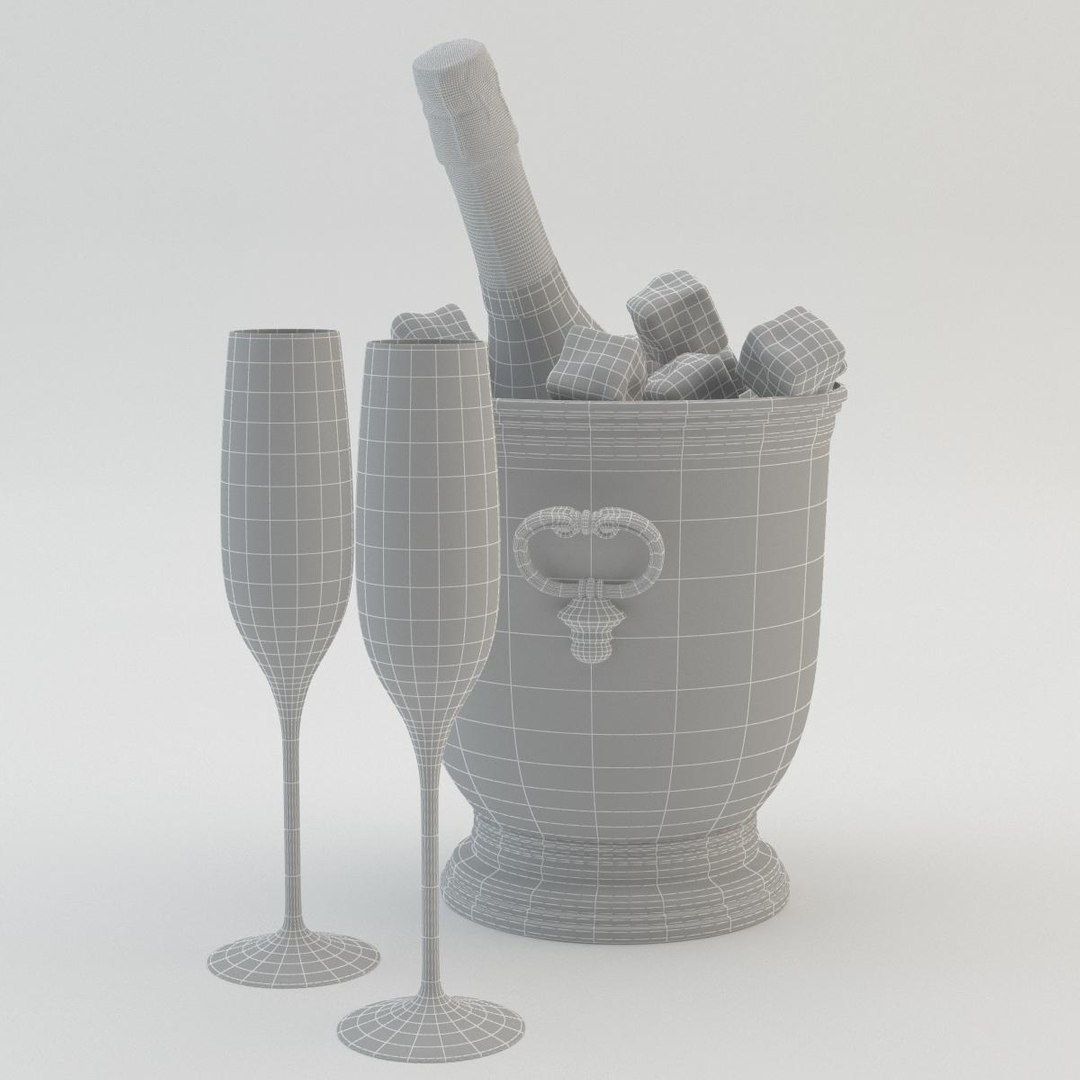 3d Model Champagne