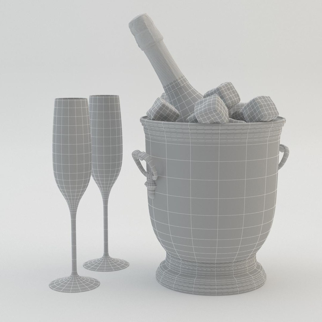 3d Model Champagne