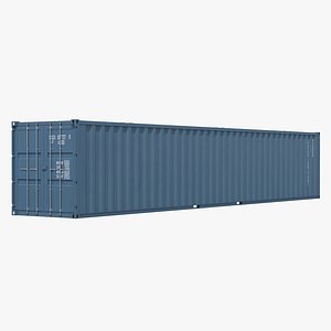 48 ft shipping iso container 3d model