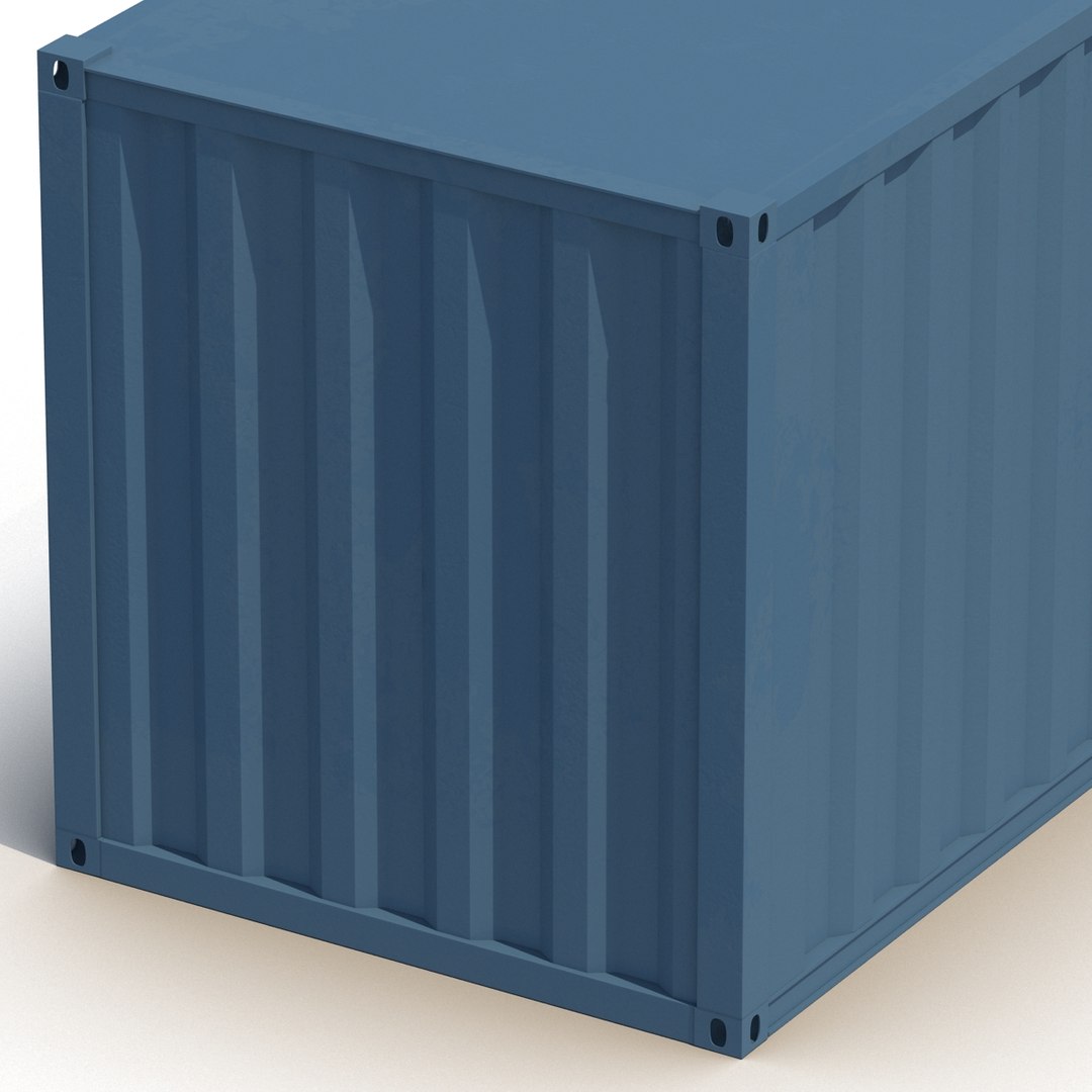 48 Ft Shipping Iso Container 3d Model