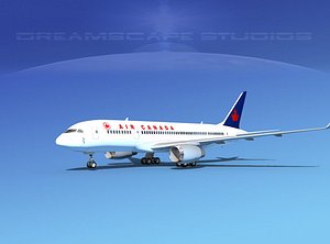 3d airline boeing 787-8 787 model