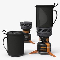 Lightweight Camping Stove with Pot