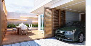 3D 4-storey villa