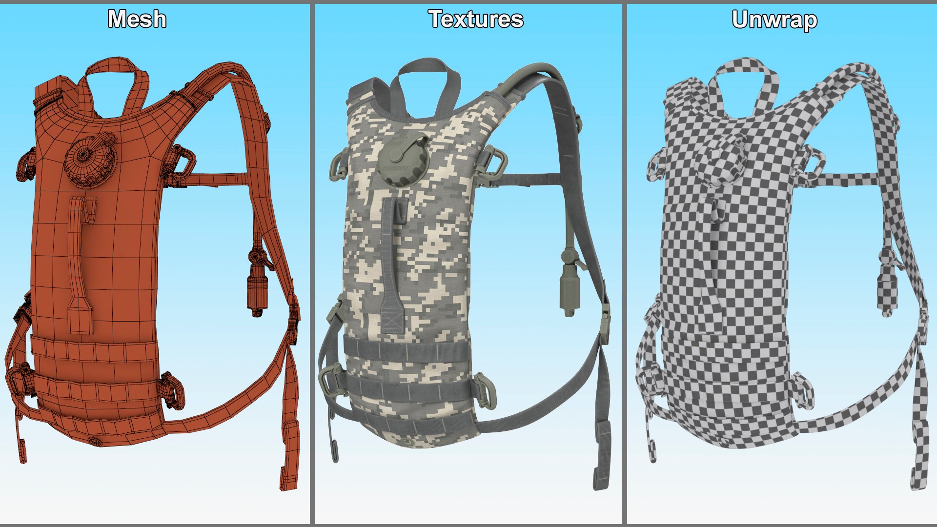 3D Military Hydration Backpack Carrier Worn Position https://p.turbosquid.com/ts-thumb/KO/u9R6sx/Ds/militaryhydrationbackpackcarrierwornpositionmb3dmodel017/jpg/1720496050/1920x1080/fit_q87/d7c18d8983334593e4d73a10f23d948116abd91a/militaryhydrationbackpackcarrierwornpositionmb3dmodel017.jpg